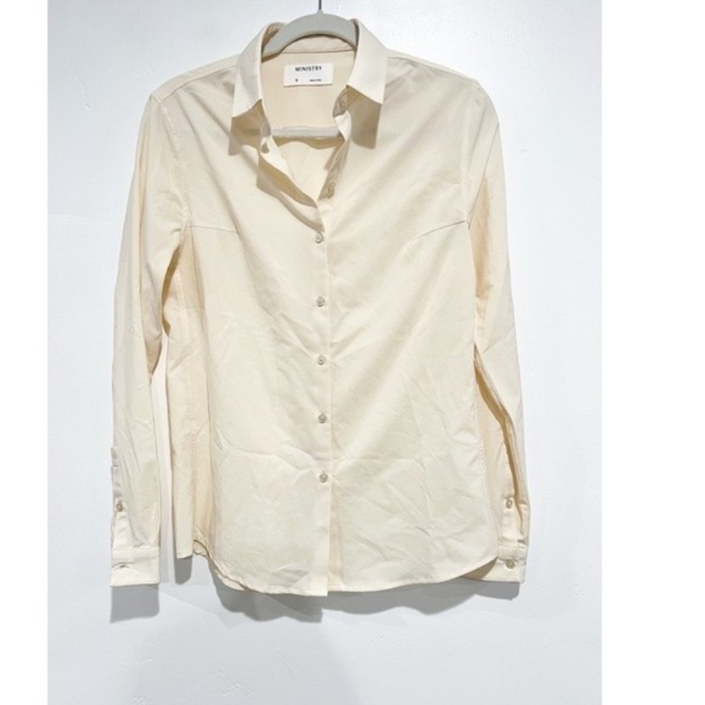 Ministry Cream Button Down Shirt